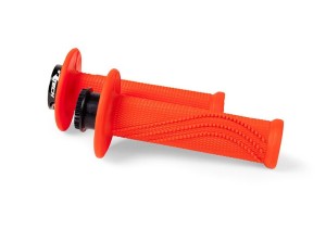 RACETECH (RTECH) MANETKI R20 LOCK-ON (22+25MM) KOLOR POMARAŃCZOWY NEON + 8 ADAPTERÓW ROLGAZU