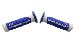 PROGRIP MANETKI PG732 ROAD (22+25MM, DŁ.125MM) KOLOR BIAŁY/NIEBIESKI (DWUSKŁADNIKOWE) (732-141)