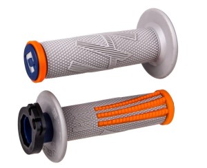 ODI MANETKI OFF ROAD EMIG PRO V2 LOCK-ON GRIP KOLOR SZARY POMARAŃCZOWY