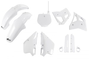 UFO KOMPLET PLASTIKÓW (FULL KIT) Z OSŁONAMI TELESKOPÓW (AMORTYZATORÓW) YAMAHA YZ 250 '92 KOLOR OEM (BIAŁY) (YA291E999)