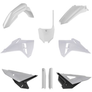 POLISPORT KOMPLET PLASTIKÓW (FULL KIT) HONDA CRF 250R '25-'26; CRF 450R '25-'26 W ZESTAWIE TABLICA PRZEDNIA (8670700002) I OSŁONY AMORTYZARORÓW (8351900001) KOLOR BIAŁY
