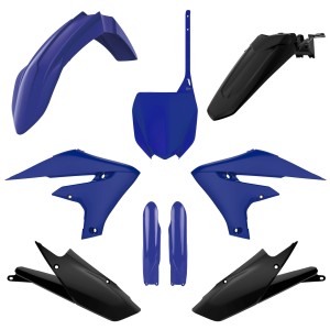 POLISPORT KOMPLET PLASTIKÓW (FULL KIT) YAMAHA YZ 250F '19-'23; WR 250F '10-'24; YZ 450F '18-'22; WR 450F '19-'24 W ZESTAWIE TABLICA PRZEDNIA (8666000007) I OSŁONY AMORTYZATORÓW (8352000003) KOLOR NIEBIESKI CZARNY