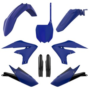 POLISPORT KOMPLET PLASTIKÓW (FULL KIT) YAMAHA YZ 250F '19-'23; WR 250F '10-'24; YZ 450F '18-'22; WR 450F '19-'24 W ZESTAWIE TABLICA PRZEDNIA (8666000007) I OSŁONY AMORTYZATORÓW (8352000002) KOLOR NIEBIESKI