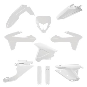 POLISPORT KOMPLET PLASTIKÓW (FULL KIT) SHERCO SE/SEF '25-'26 W ZESTAWIE OSŁONA LAMPY (8681100002) I OSŁONY AMORTYZATORÓW (8352900002) KOLOR BIAŁY