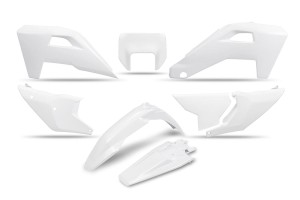 UFO 2025/11 KOMPLET PLASTIKÓW HUSQVARNA FE 250 / 350 / 450 / 501 '25-'26, TE 250 / 300 HERITAGE '25-'26 KOLOR BIAŁY