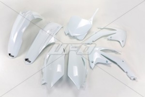 UFO KOMPLET PLASTIKÓW HONDA CRF 250R '11-'13, CRF 450R '11-'12 KOLOR BIAŁY (HO115E041)