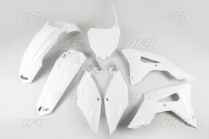 UFO KOMPLET PLASTIKÓW HONDA CRF 250R '18-'21, CRF 450R '17-'20 KOLOR BIAŁY (HO119E041)