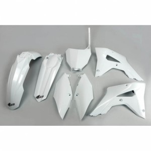 UFO KOMPLET PLASTIKÓW HONDA CRF 250RX '19-21, CRF 450RX '17-20, KOLOR BIAŁY (HO120E041)