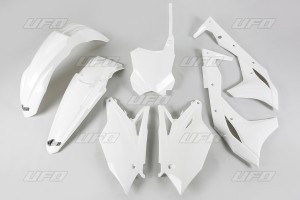 UFO KOMPLET PLASTIKÓW KAWASAKI KXF 250 '17 KOLOR BIAŁY (KA224E047)