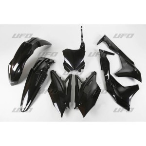 UFO KOMPLET PLASTIKÓW KAWASAKI KXF 250 '18-'20 KOLOR CZARNY (KA225E001)