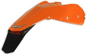 UFO BŁOTNIK TYŁ KTM SX '07-'10, EXC '08-'11 Z LAMPKĄ KOLOR POMARAŃCZOWY ( ENDURO Z LAMPKĄ LED )