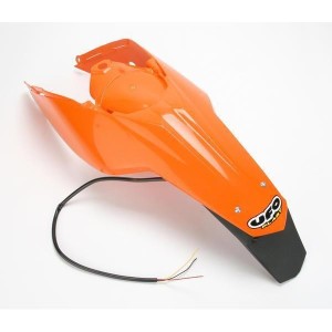 UFO BŁOTNIK TYŁ KTM SX/SXF '11-'13 Z LAMPĄ KOLOR POMARAŃCZOWY ( ENDURO Z LAMPKĄ LED )