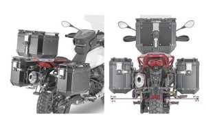 KAPPA STELAŻ KUFRÓW BOCZNYCH SZYBKIEGO MONTAŻU MONOKEY CAM SIDE MOTO GUZZI V85 TT '19-'23 - POD KUFRY KFR K'FORCE ORAZ KVG K'VOYAGER ALU