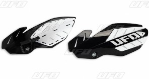 UFO OSŁONY RĄK (HANDBARY) FLAME SUZUKI RMZ 250/450 '12-'17 KOLOR CZARNY/BIAŁY (Z MOCOWANIAMI) - ZASTĄPIONY PRZEZ PM01652001 + PM01678