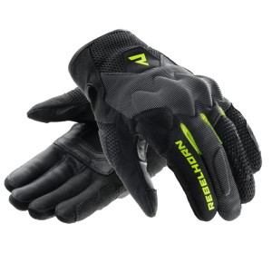RĘKAWICE MOTOCYKLOWE DAMSKIE REBELHORN CORE BLACK GREY FLUO YELLOW 26ST