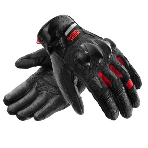 RĘKAWICE MOTOCYKLOWE REBELHORN DEFENDER BLACK RED 26ST