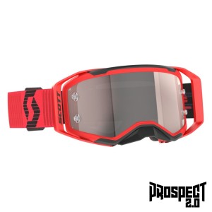 SCOTT GOGLE PROSPECT 2.0 RED/BLACK/SILVER CHRO WOR