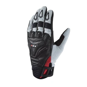 RĘKAWICE LS2 ALL TERRAIN MAN BLACK GREY RED 26ST