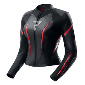 KURTKA MOTOCYKLOWA SKÓRZANA DAMSKA REBELHORN DIVA ST BLACK RED WHITE 26ST