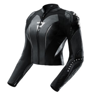 KURTKA MOTOCYKLOWA SKÓRZANA DAMSKA REBELHORN DIVA RS BLACK WHITE 26ST