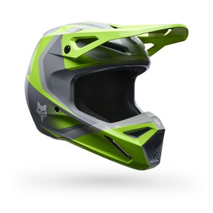 KASK MOTOCYKLOWY FOX V1 FRAME GREY YELLOW 26MX