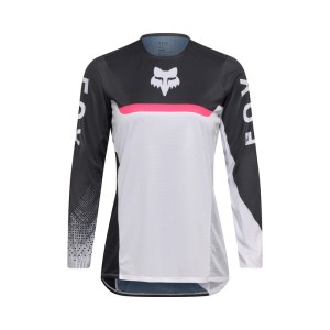 BLUZA MOTOCYKLOWA DAMSKA FOX FLEXAIR FRACTURE WHITE BLACK 26MX