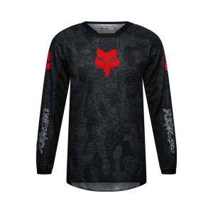 BLUZA MOTOCYKLOWA JUNIOR FOX 180 ABYSS BLACK 26MX