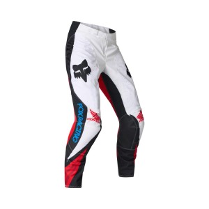 SPODNIE MOTOCYKLOWE FOX 180 HONDA WHITE RED 26MX