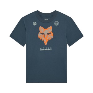 T-SHIRT DAMSKI FOX IMAGE PRINT DEEP COBALT 27MX