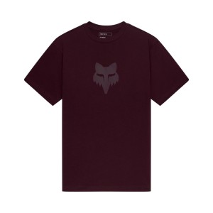 T-SHIRT FOX HEAD HEAVYWEIGHT DARK MAROON 27MX