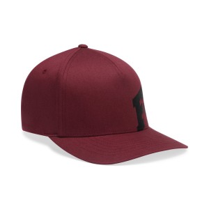 CZAPKA Z DASZKIEM FOX F HEAD X FLEXFIT DARK MAROON 27MX