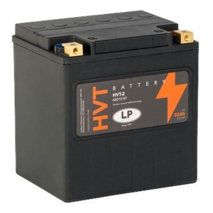 LANDPORT AKUMULATOR HVT-2 (MH HVT-2) 12V 32AH 169X131X175 HEAVY V-TWIN BEZOBSŁUGOWY - ZALANY (ZWIĘKSZONY PRĄD ROZRUCHOWY 400A) (PRAWY +) (2)