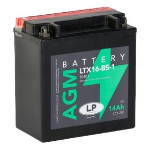 LANDPORT AKUMULATOR YTX16-BS-1 (MA LTX16-BS-1) 12V 14AH 150X87X161 BEZOBSŁUGOWY - ELEKTROLIT OSOBNO (2) UE2019/1148