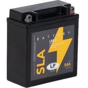 LANDPORT AKUMULATOR YB5-3 (MS LB5-3) (SLA) 12V 5AH 118X59X129 (12N5-3B) BEZOBSŁUGOWY - ZALANY (10) = YB5LB(S) L, YB5-LB (S)