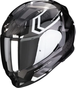 SCORPION KASK EXO-491 SPIN BLACK-WHITE S