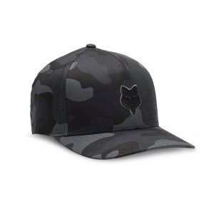CZAPKA Z DASZKIEM FOX HEAD FLEXFIT BLACK CAMO L/XL