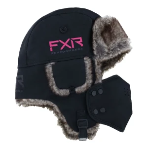 FXR Trapper Hat Black/Electric dziecięca
