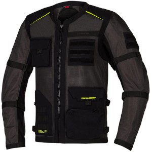 KURTKA TEKSTYLNA REBELHORN BRUTALE DARK GREY/BLACK/FLO YELLOW