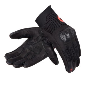 RĘKAWICE SKÓRZANE REBELHORN GAP III BLACK/FLUO RED 22ST