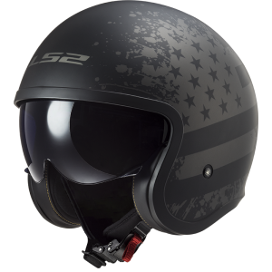 KASK LS2 OF599 SPITFIRE MATT BLACK FLAG