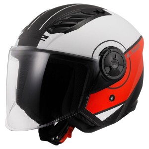 KASK LS2 OF616 AIRFLOW II COVER M.WH RED 06